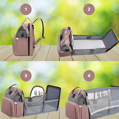 CONVERTIBLE DIAPER BAG